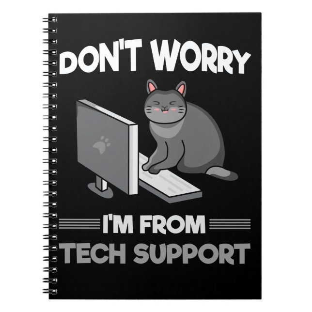 Funny Technical support Chat Lover Computer Scienc Notizblock (Vorderseite)