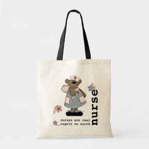 Funny Teddy Bear Nurse Sacs fourre-tout design