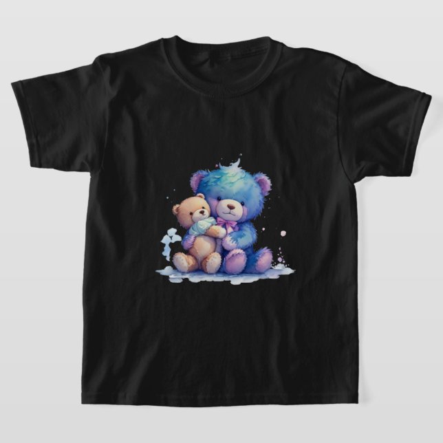 Funny Teddy trägt T - Shirt (Ablage )