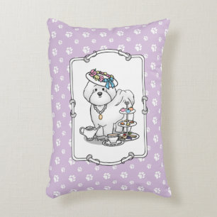 Funny Tee Party Bichon Frise Dog Welpe Niedlich Dekokissen