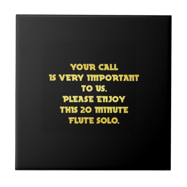 Funny Telefone Kundenservice Joke Fliese (Vorderseite)