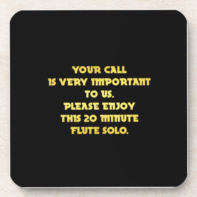 Funny Telefone Kundenservice Joke Getränkeuntersetzer (Vorderseite)