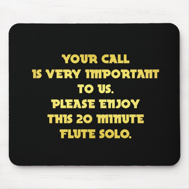 Funny Telefone Kundenservice Joke Mousepad (Vorne)