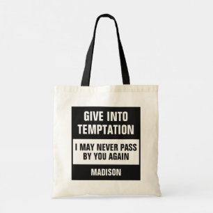 Funny Temptation individuelle Name Tragetasche