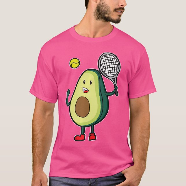 Funny Tennis Avocado für Tennis Spieler Avocado Gi T-Shirt (Vorderseite)