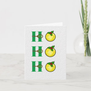 Funny Tennis Balls Carte de Noël