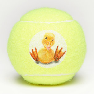 Funny Tennis Balls Happy Yellow Duck Tennisbälle