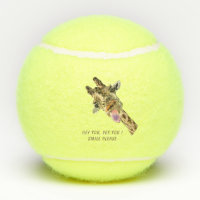 Funny Tennis Balls mit spielerischer Giraffe - Läc