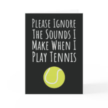 Funny Tennis Cards für ihre Damen Girl Player Spaß