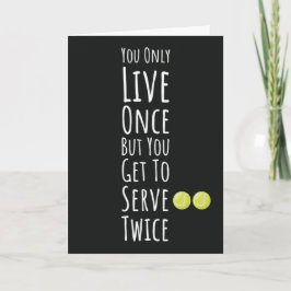 Funny Tennis Cards Sportplatz Karte