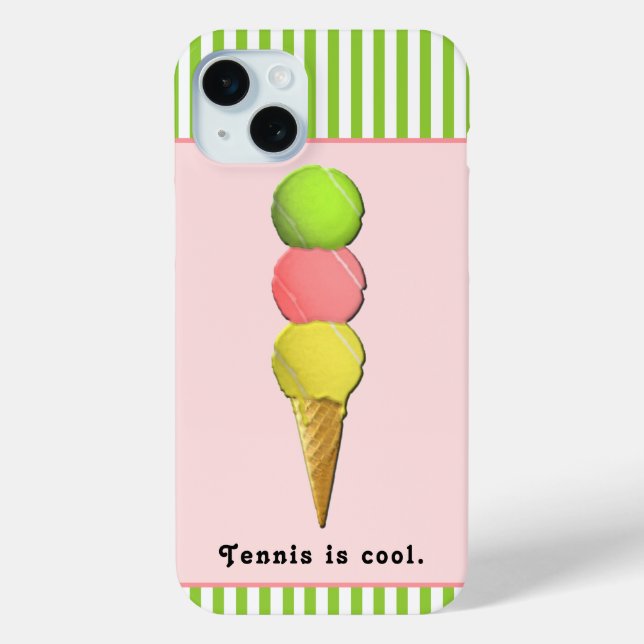 Funny Tennis Case-Mate iPhone Hülle (Rückseite)