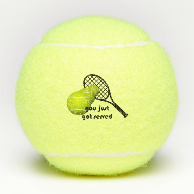 Funny Tennis, den du gerade Got hast Tennisbälle (Vorderseite)
