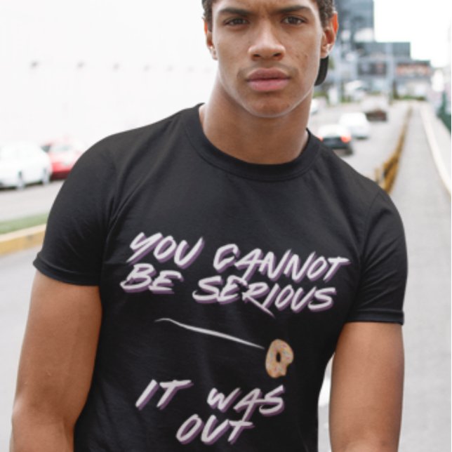 Funny Tennis Donut - You Cannot Be Serious T-Shirt (Von Creator hochgeladen)