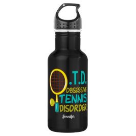 Funny Tennis Edelstahlflasche