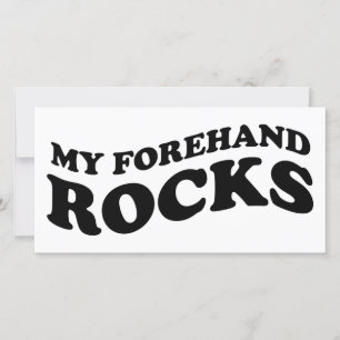 Funny Tennis Foto Card : Meine Forehand Rocks