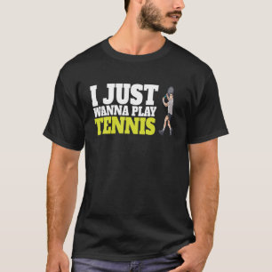 Funny Tennis für alle Tennis Spieler T-Shirt