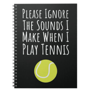 Funny Tennis Geschenke für ihre Girl Women Players Notizblock