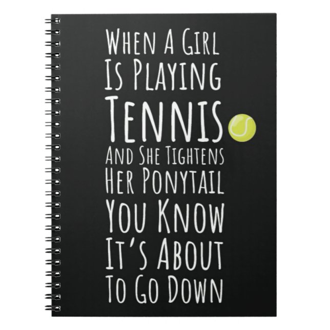 Funny Tennis Geschenke für Teen Girls Ihre Kinder  Notizblock (Vorderseite)