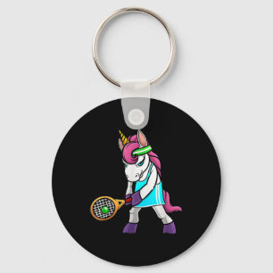 Funny Tennis Gift für Girls - Unicorns Schlüsselanhänger