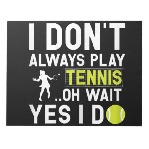 Funny Tennis Lover Spieler Geschenke Notizblock