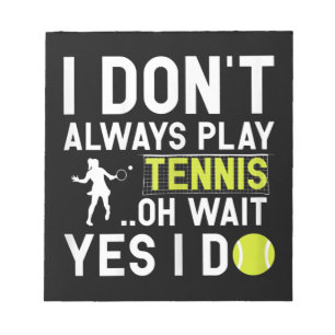Funny Tennis Lover Spieler Geschenke Notizblock