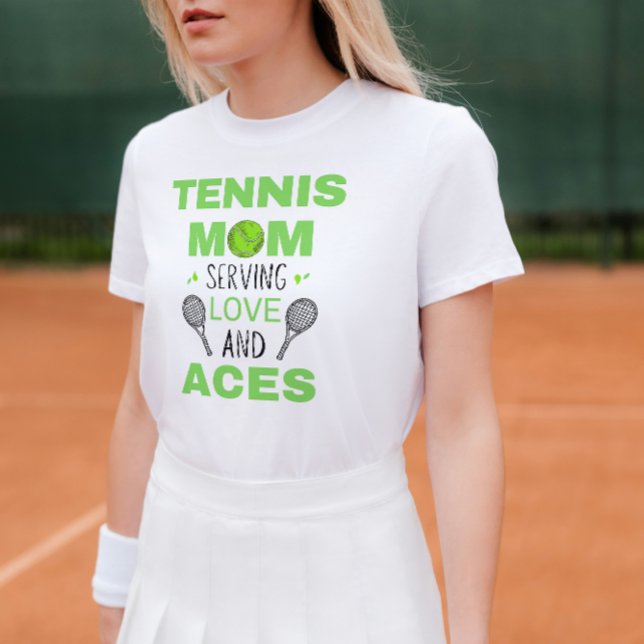 Funny Tennis Mama T - Shirt - Liebe und Asse (Von Creator hochgeladen)