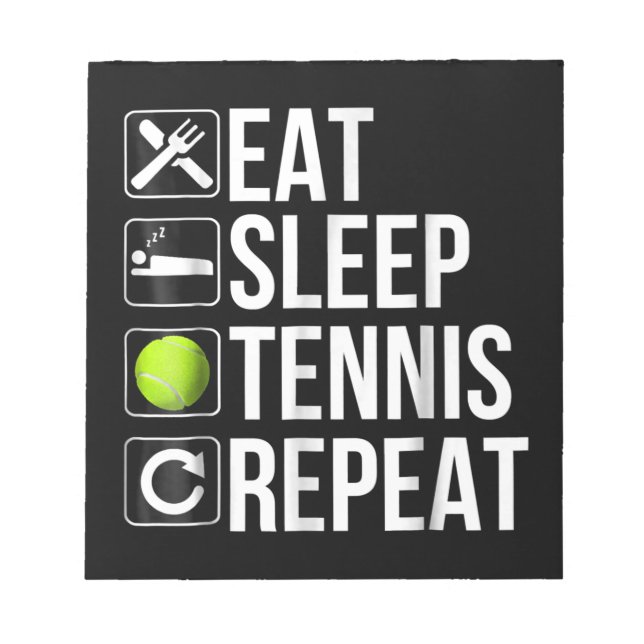 Funny Tennis Player - Geschenk für den kleinen Hun Notizblock (Vorderseite)