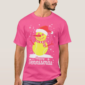 Funny Tennis Player Weihnachten Weihnachten Weihna T-Shirt