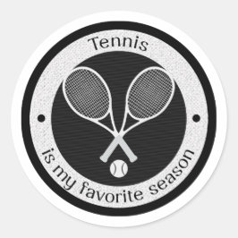 Funny Tennis Runder Aufkleber