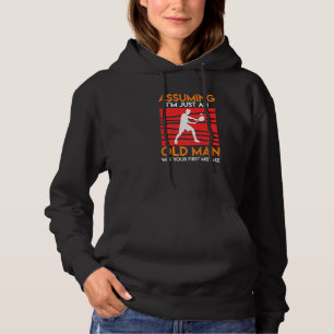 Funny Tennis Sprichwort Old Man Tennis Player Lieb Hoodie