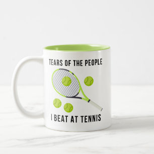 Funny Tennis Zweifarbige Tasse