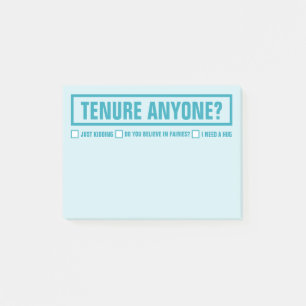 Funny TENURE JEMAND? Erzieher 4 "X 3" Post-it Klebezettel