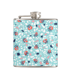 Funny Terrazzo Pattern Kinder Flachmann