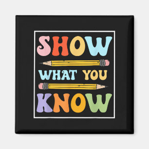 Funny Test Day Show, was Sie wissen, Motivierend S Magnet
