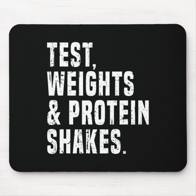 Funny Testosteron Test Steroid Spaß Bodybuilding Mousepad (Vorne)