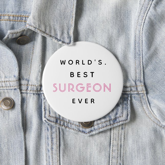 Funny Text | Der beste Chirurg der Welt je | Gesch Button (Beispiel)