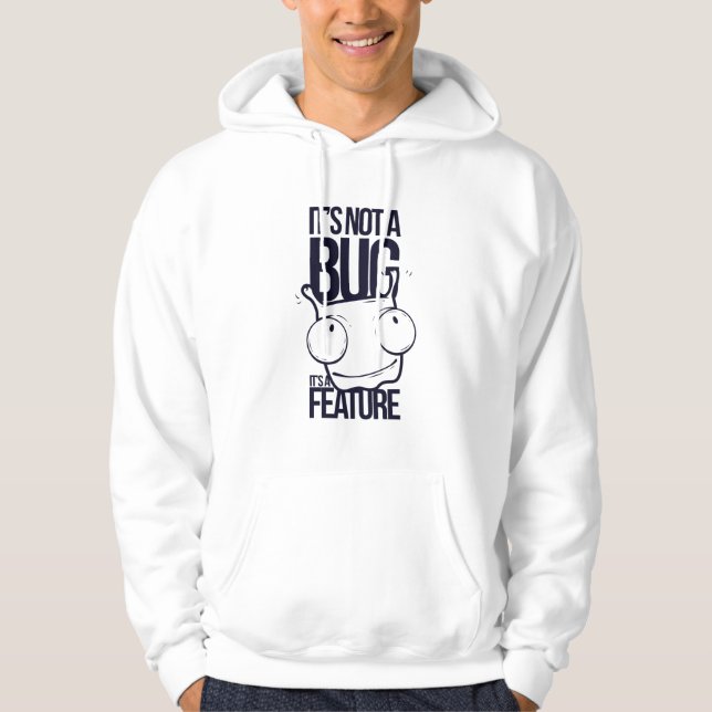Funny Text Design Cartoon Hoodie (Vorderseite)