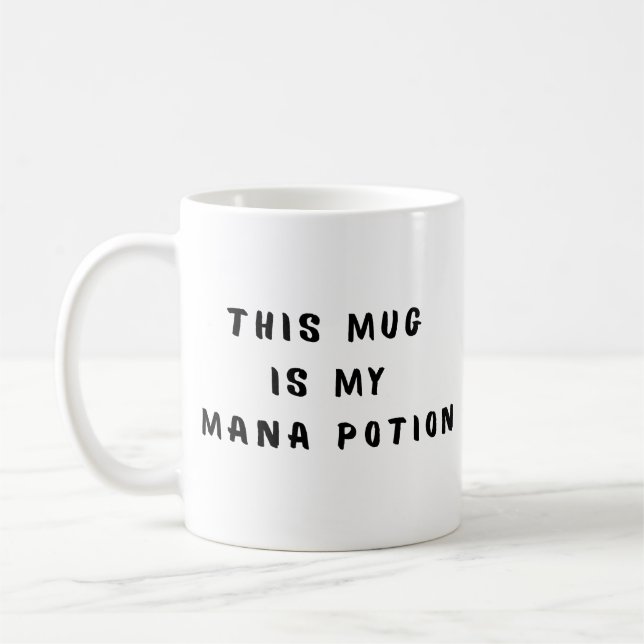 Funny Text Gamer Coffee Mug (Gauche)