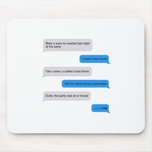 Funny Text Mousepad (Vorne)