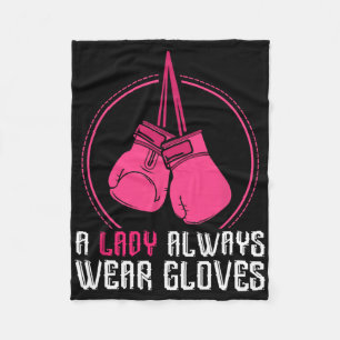 Funny Thai Boxing Women Geschenk Muay Thai Fleecedecke