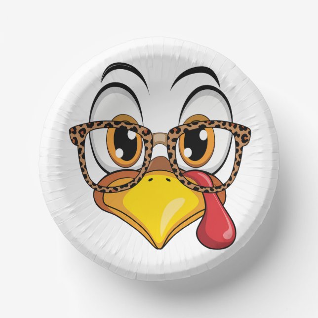 Funny Thanksgiving Flair Pappteller (Vorderseite)