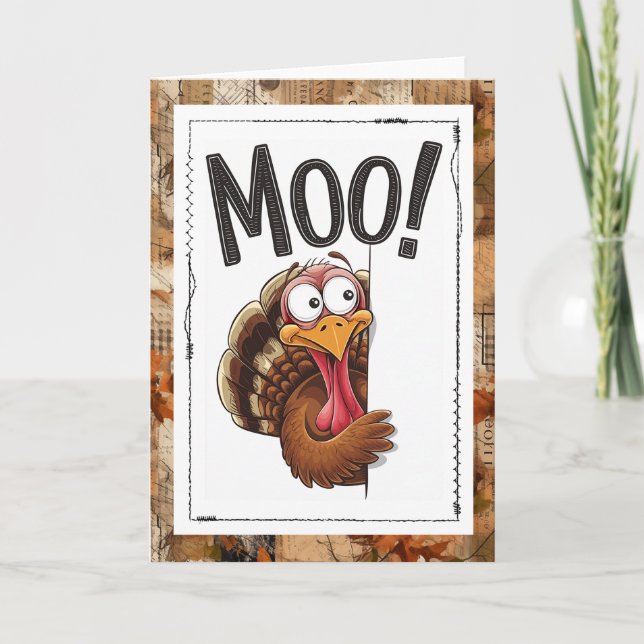 Funny Thanksgiving Humor Turkey  Karte (Vorderseite)