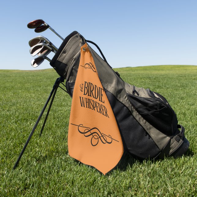 Funny The Birdie Whisperer Golfhandtuch (Gras)