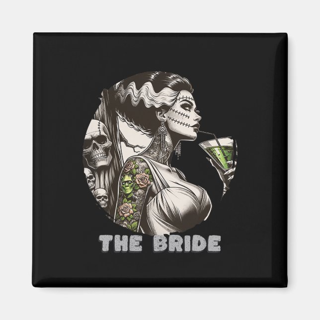Funny the Bridge The Monster Frankenstein Spooky H Magnet (Vorne)