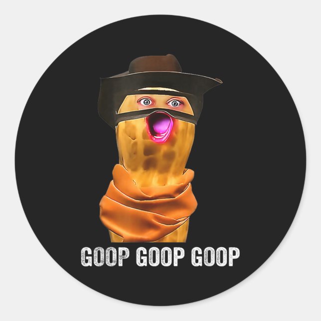 Funny The Burnt Peanut Goop Bungulator  Runder Aufkleber (Vorderseite)