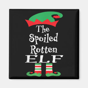 Funny The Siled Rotten Elf Shirt Weihnachten Match Magnet