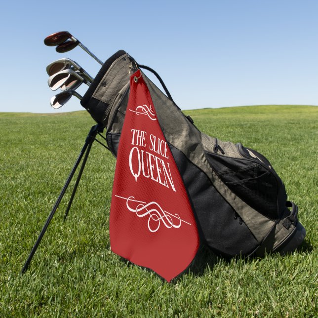 Funny the Slice Queen Golfhandtuch (Gras)