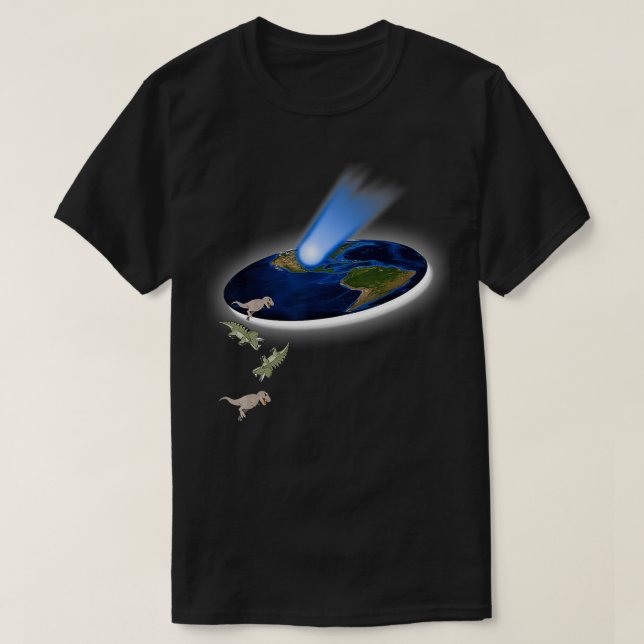 Funny Theory Dinosaur Aussterben Design T-Shirt (Design vorne)