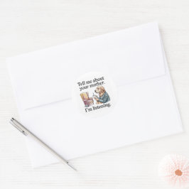 Funny Therapist Sticker Golden Retriever Tell Me A