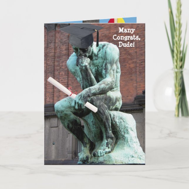 Funny Thinker Abschluss Karte (Vorderseite)